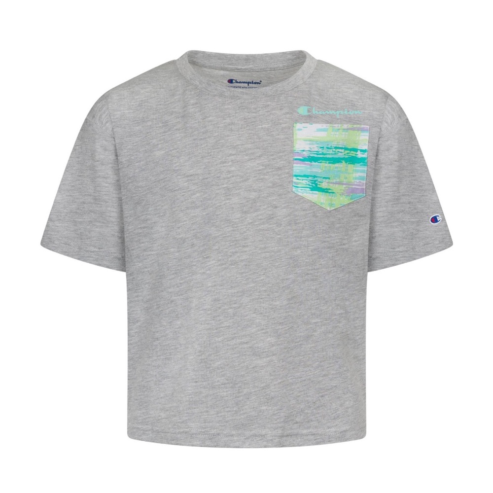 Champion Girls' Brush
Stroke Pocket T-Shirt
